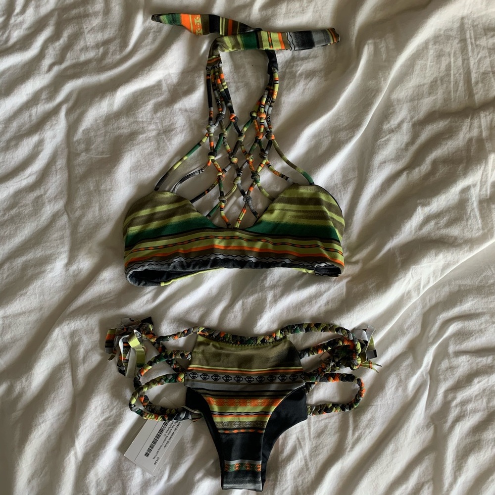 NWT San Lorenzo Vintage Aloha bikini set